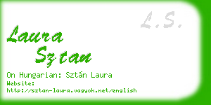 laura sztan business card