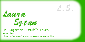 laura sztan business card
